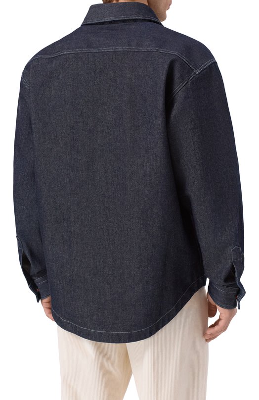 Джинсовая рубашка HUGO 50555780 Синий  50555780 Фото 4