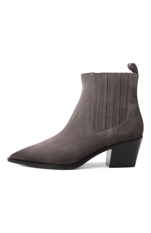 Замшевые ботильоны Santoni WT0G71799BJ2NAEA Серый  WT0G71799BJ2NAEA Фото 4