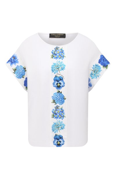 Женская хлопковая футболка DOLCE & GABBANA, арт. I8AAHW/FU7EQ