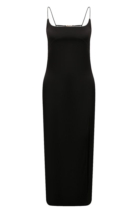 Хлопковое платье Jacquemus 24E241DR100/1000 Чёрный 24E241DR100/1000