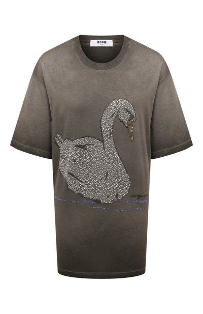 Женская хлопковая футболка MSGM, арт. 3742MDM86/247586