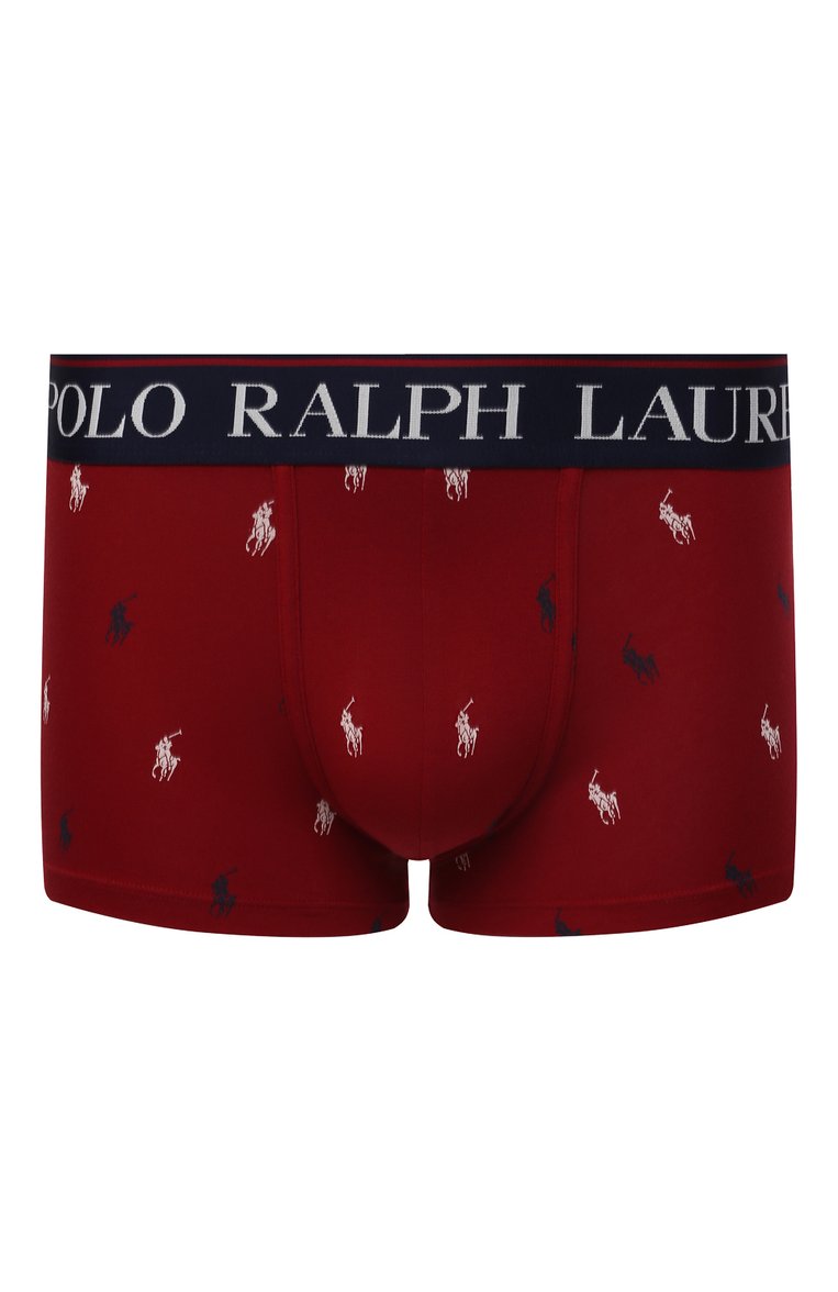 Мужские хлопковые боксеры POLO RALPH LAUREN бордового цвета, арт. 714843428/003 | Фото 1 (Материал внешний: Хлопок; Кросс-КТ: бельё; Мужское Кросс-КТ: Трусы; Нос: Не проставлено; Материал сплава: Проставлено)