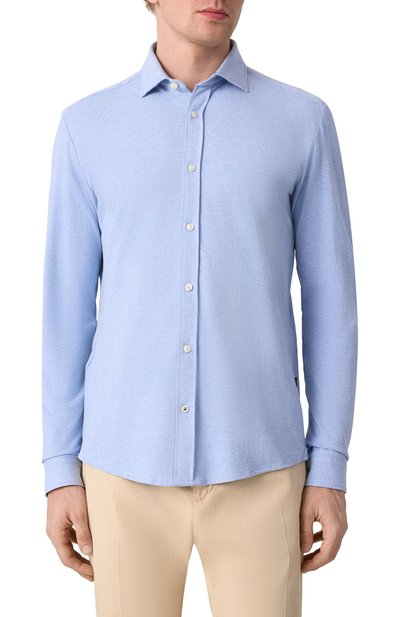 Хлопковая рубашка BOSS, арт. 50533879, фото 3