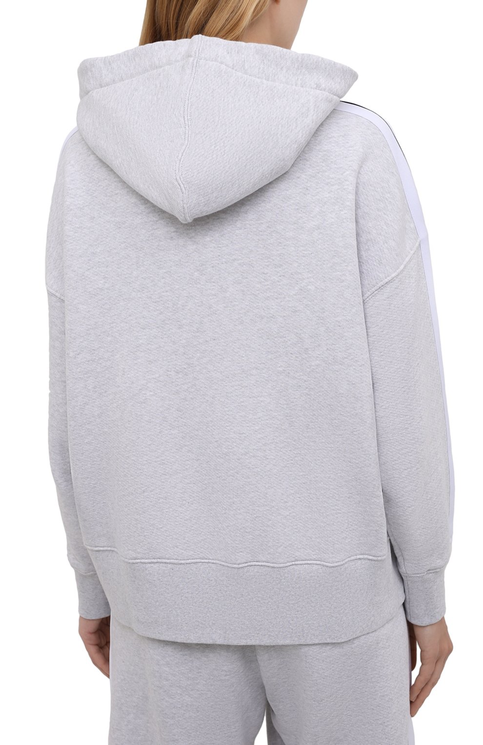 Хлопковое худи PALM ANGELS светло-серого цвета по цене 46100 руб., арт. PWBB023F21FLE0010801, фото 4 Хлопковое худи PALM ANGELS, арт. PWBB023F21FLE0010801, фото 4