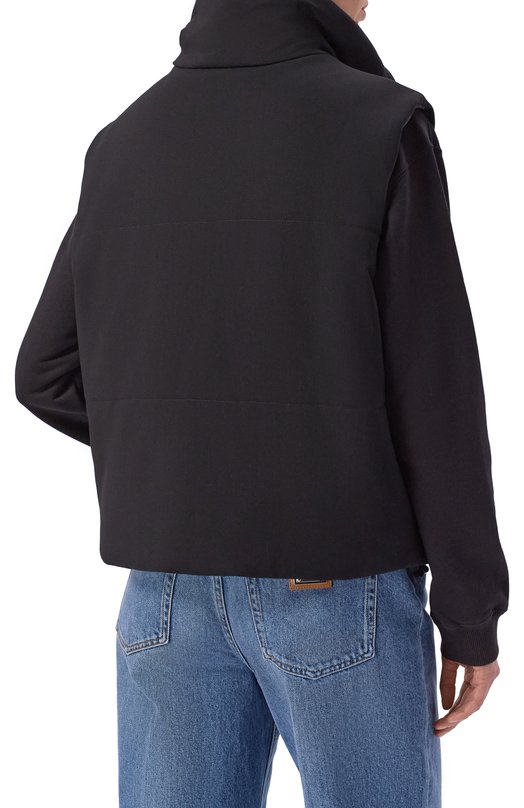 Утепленный жилет из вискозы Dolce & Gabbana F9R23T/GF790 Чёрный  F9R23T/GF790 Фото 4