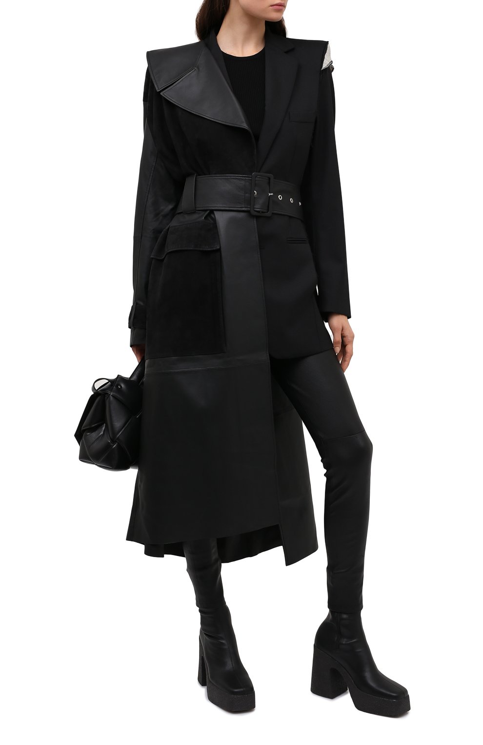 Кожаные брюки THEORY, арт. I0700205, фото 3