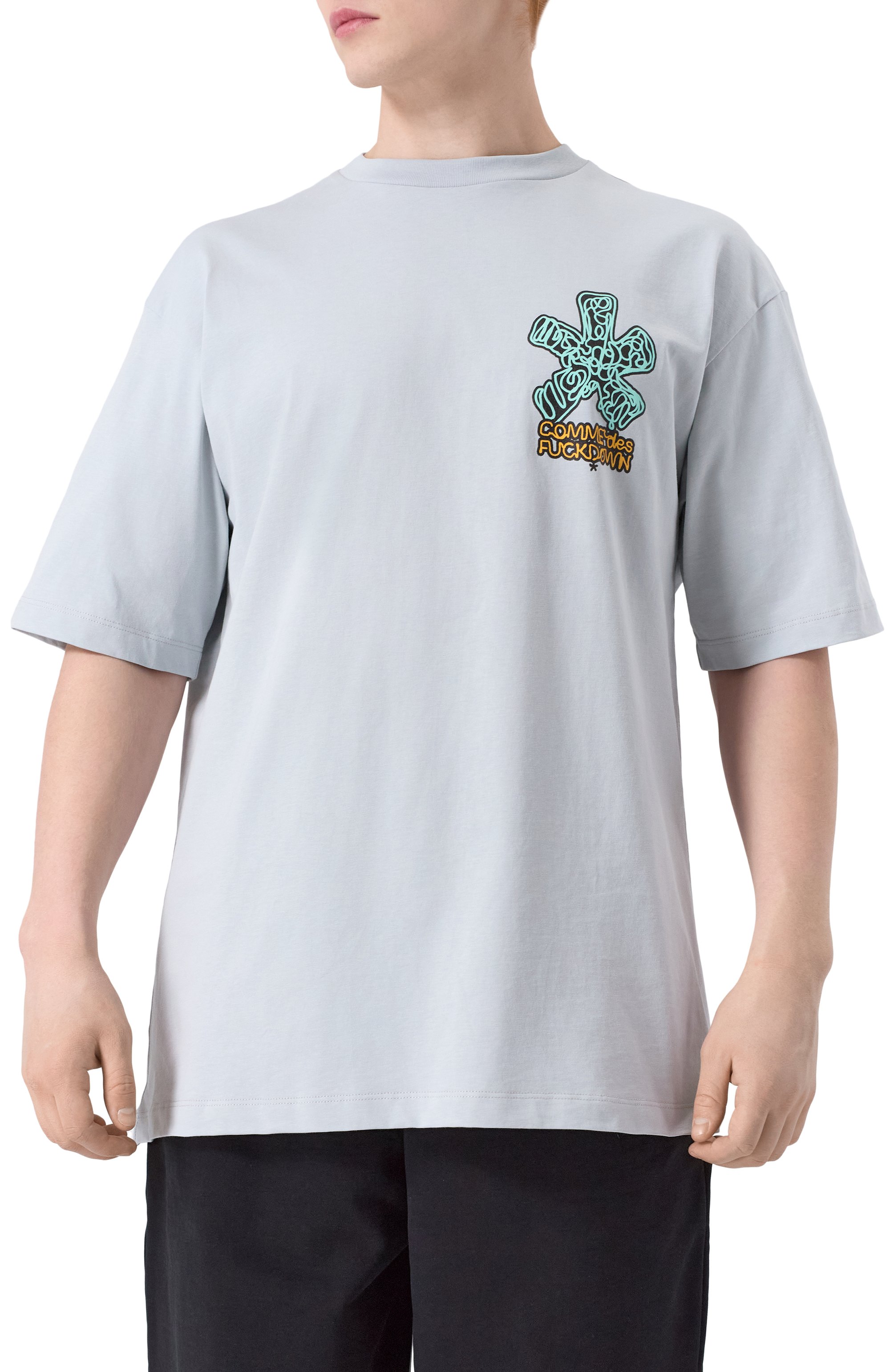 Хлопковая футболка COMME DES FUCKDOWN, арт. CFABM01591, фото 3