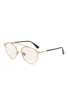 Женские оправа DIOR EYEWEAR золотого цвета, арт. DI0RS0REAL0 J5G | Фото 1 (Региональные ограничения белый список (Axapta Mercury): RU; Тип очков: Оправа; Оптика Гендер: оптика-женское; Очки форма: Круглые)