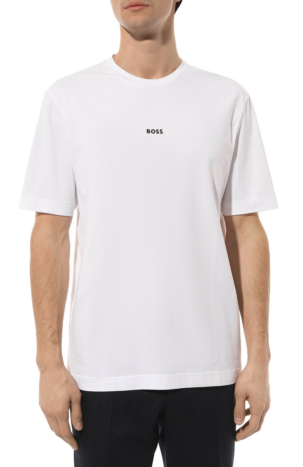 Хлопковая футболка BOSS ORANGE, арт. 50473278, фото 3