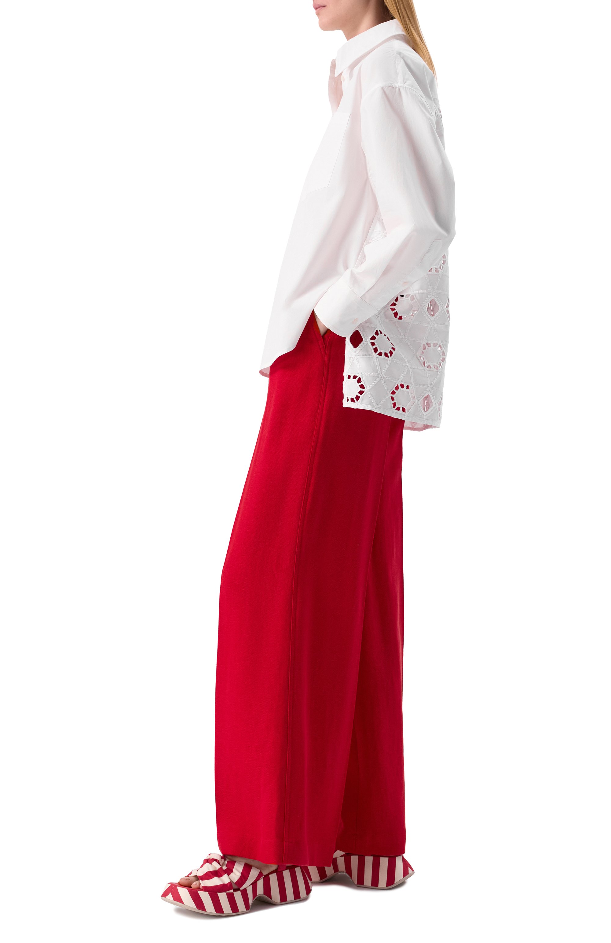 Текстильные сандалии mini yoko VIC MATIE красного цвета по цене 34300 руб., арт. 1G3254D_E02G070410, фото 2 Текстильные сандалии mini yoko VIC MATIE, арт. 1G3254D_E02G070410, фото 2