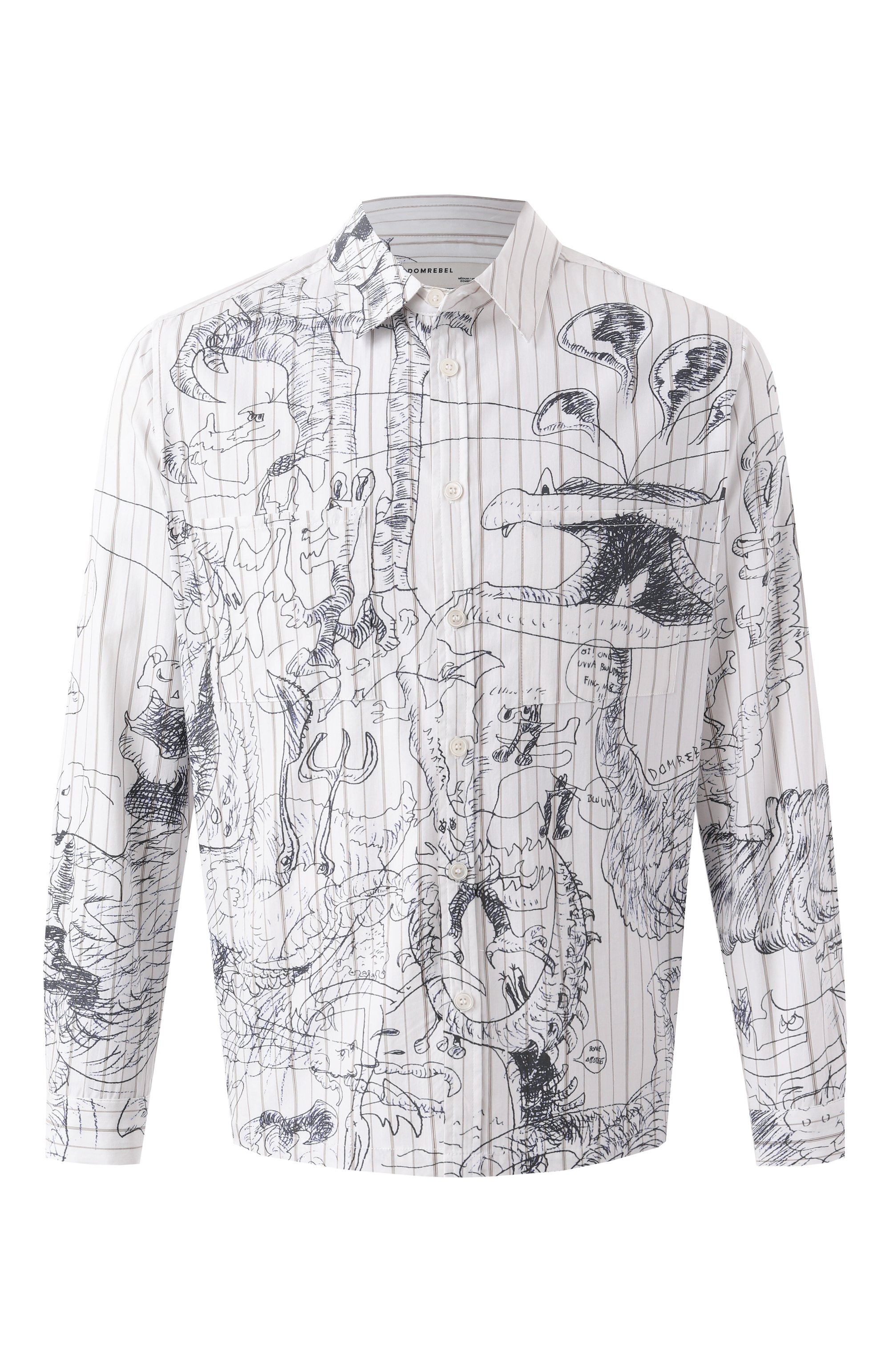 Хлопковая рубашка DOMREBEL, арт. UT0PIA/L0NGSLEEVE SHIRT, фото 1