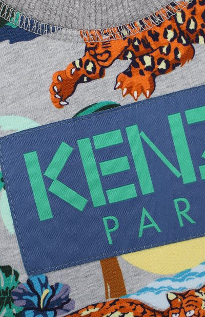 Хлопковый свитшот KENZO, арт. KN15588-BB/6M-18M, фото 3