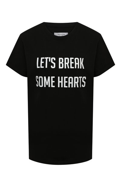 Женская хлопковая футболка SEVEN LAB, арт. T20-BR HEART black