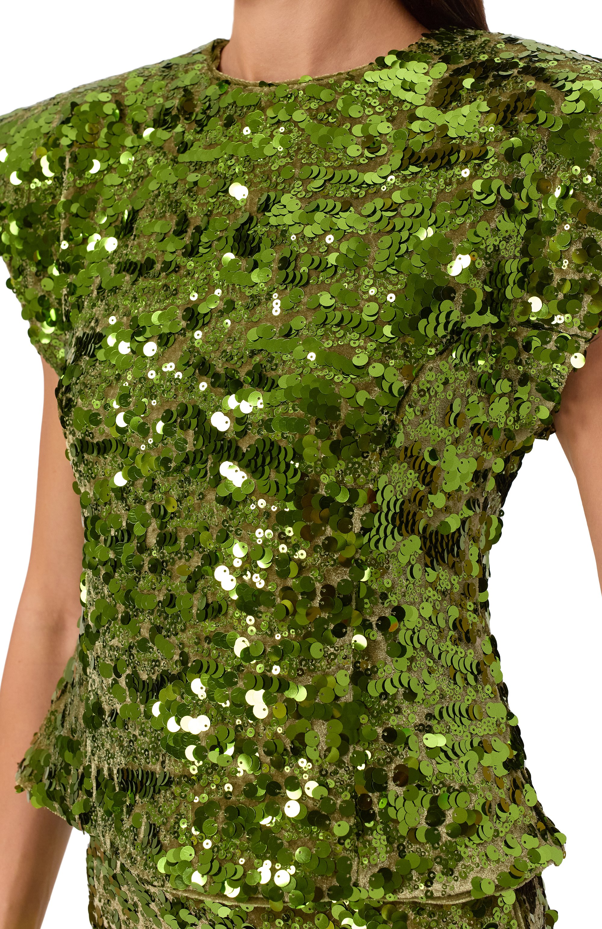 Топ с отделкой пайетками GANNI, арт. T4128/272, фото 5