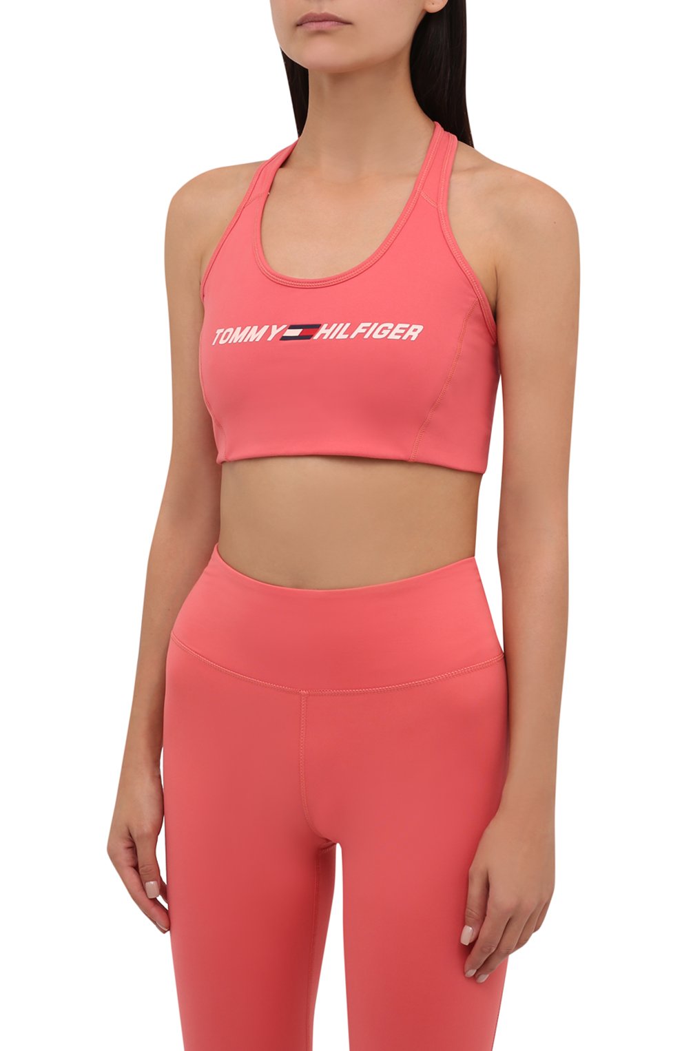 Бра-топ TOMMY HILFIGER кораллового цвета по цене 4490 руб., арт. S10S100973, фото 3 Бра-топ TOMMY HILFIGER, арт. S10S100973, фото 3