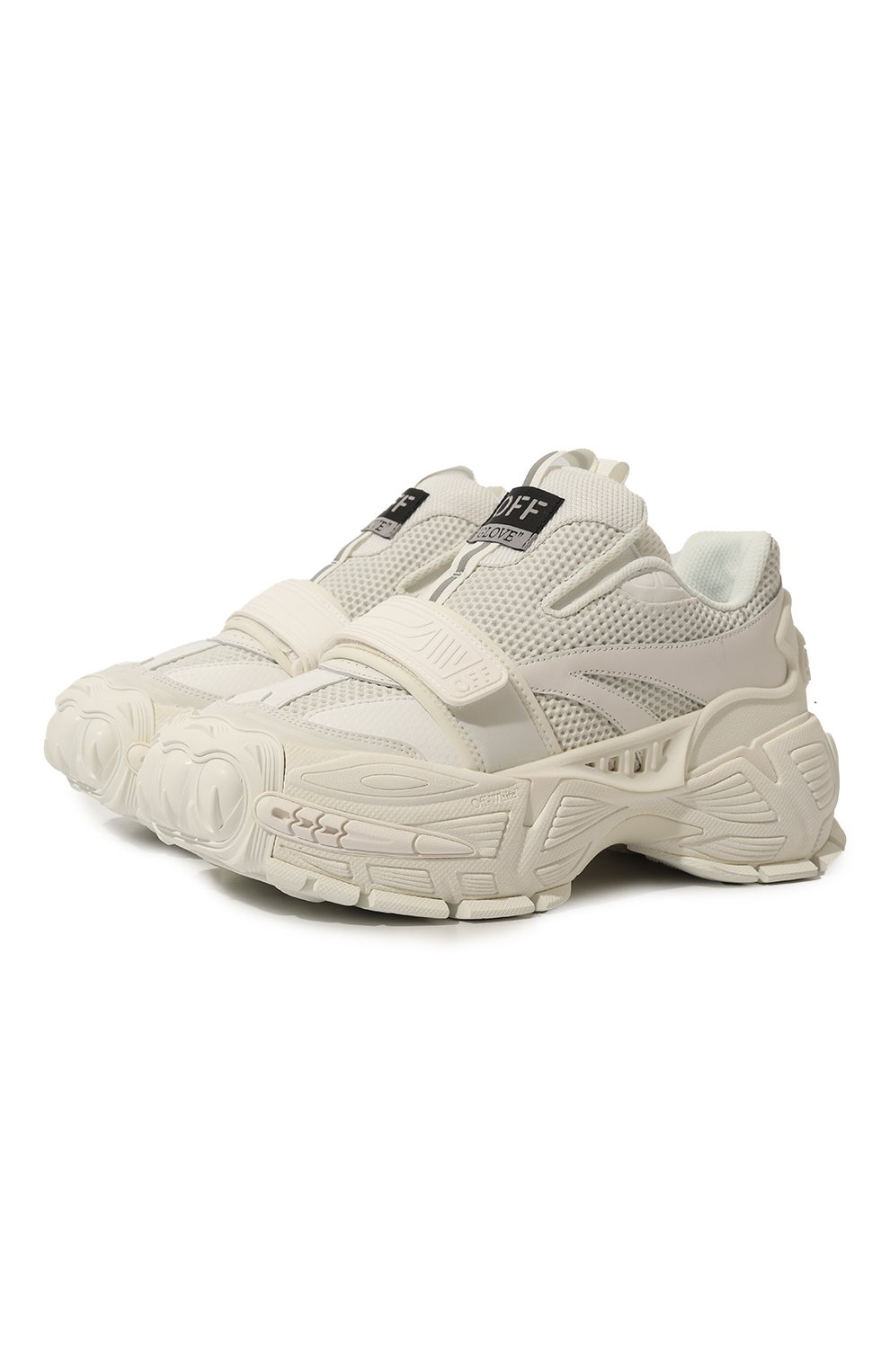 Комбинированные кроссовки glove OFF-WHITE, арт. 0WIA281C99LEA001, фото 1