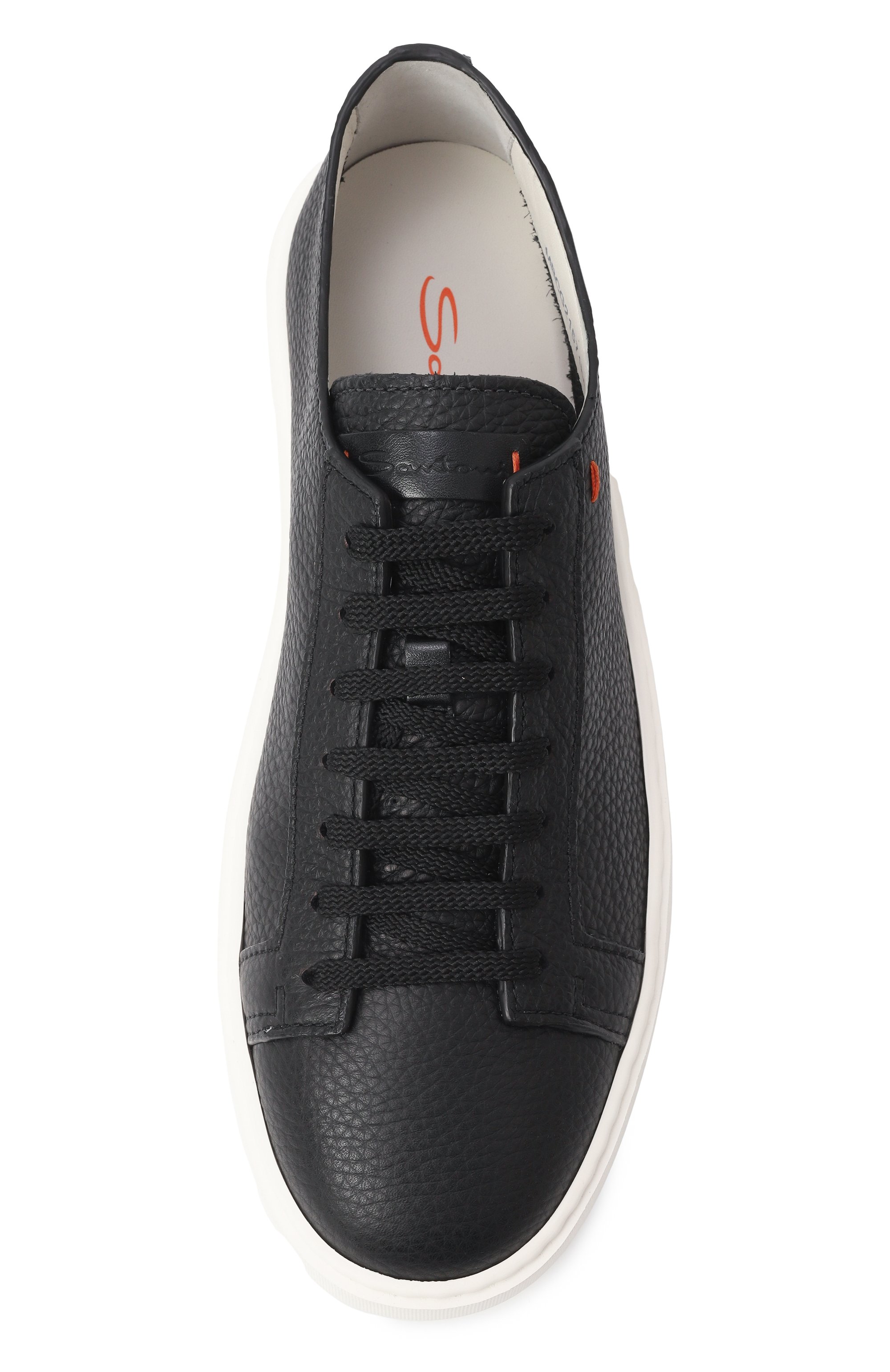 Кожаные кеды cleanic SANTONI, арт. MBCG21571BARCMMD, фото 6