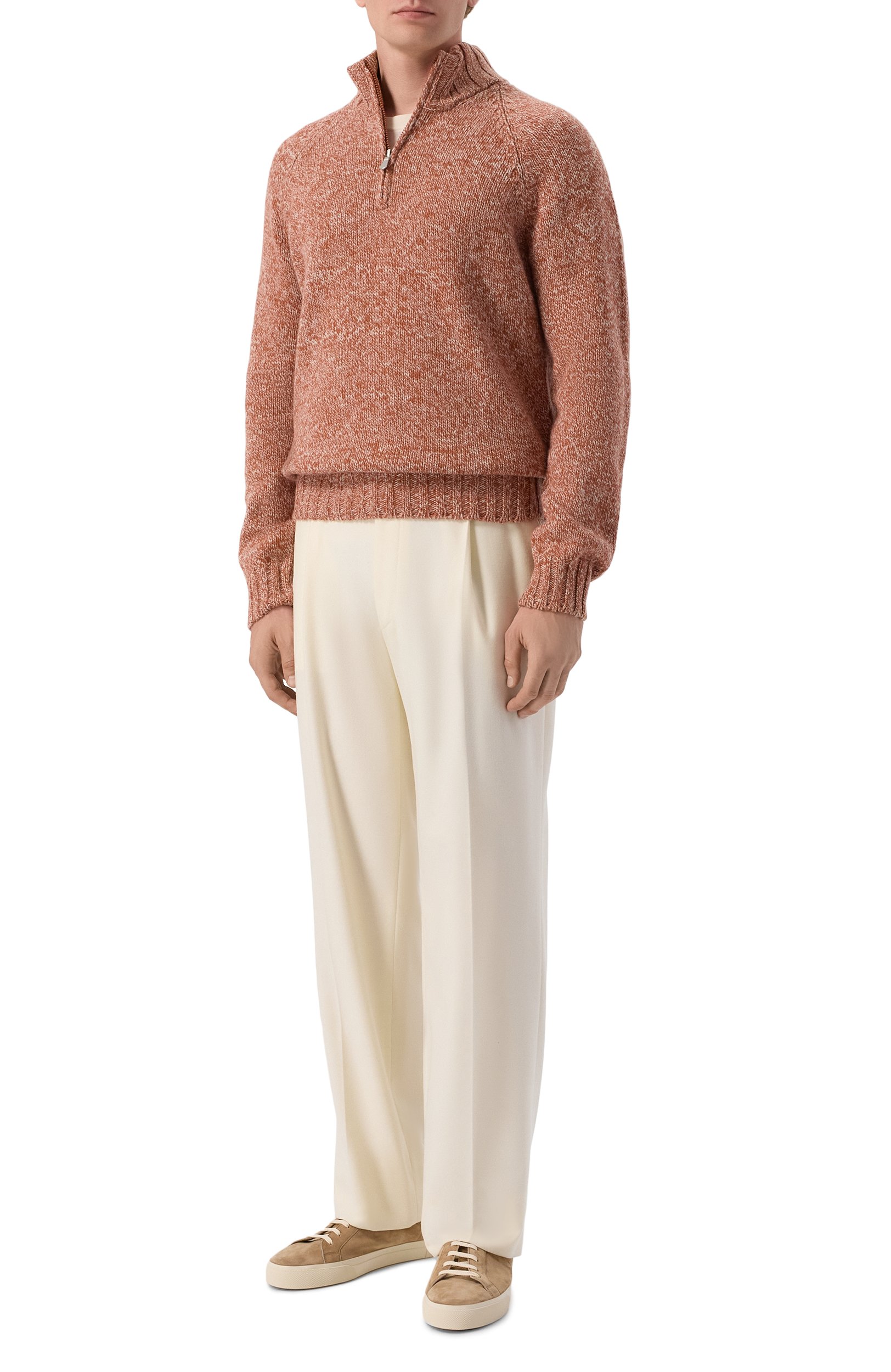 Шерстяной свитер GRAN SASSO оранжевого цвета по цене 37900 руб., арт. 10194/25713, фото 2 Шерстяной свитер GRAN SASSO, арт. 10194/25713, фото 2