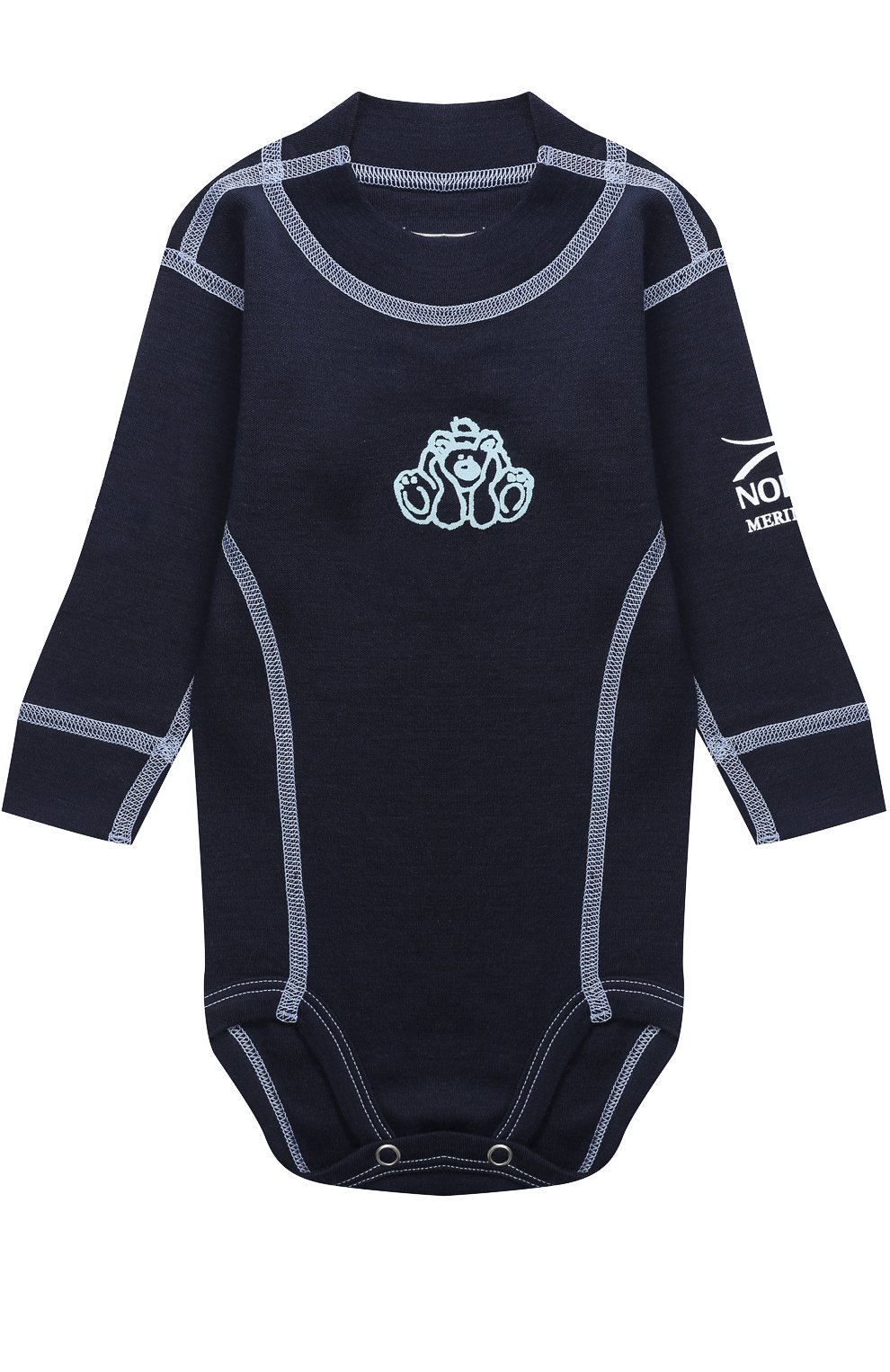 Боди с длинным рукавом и контрастной прострочкой NORVEG, арт. 4SU04LRU, фото 1