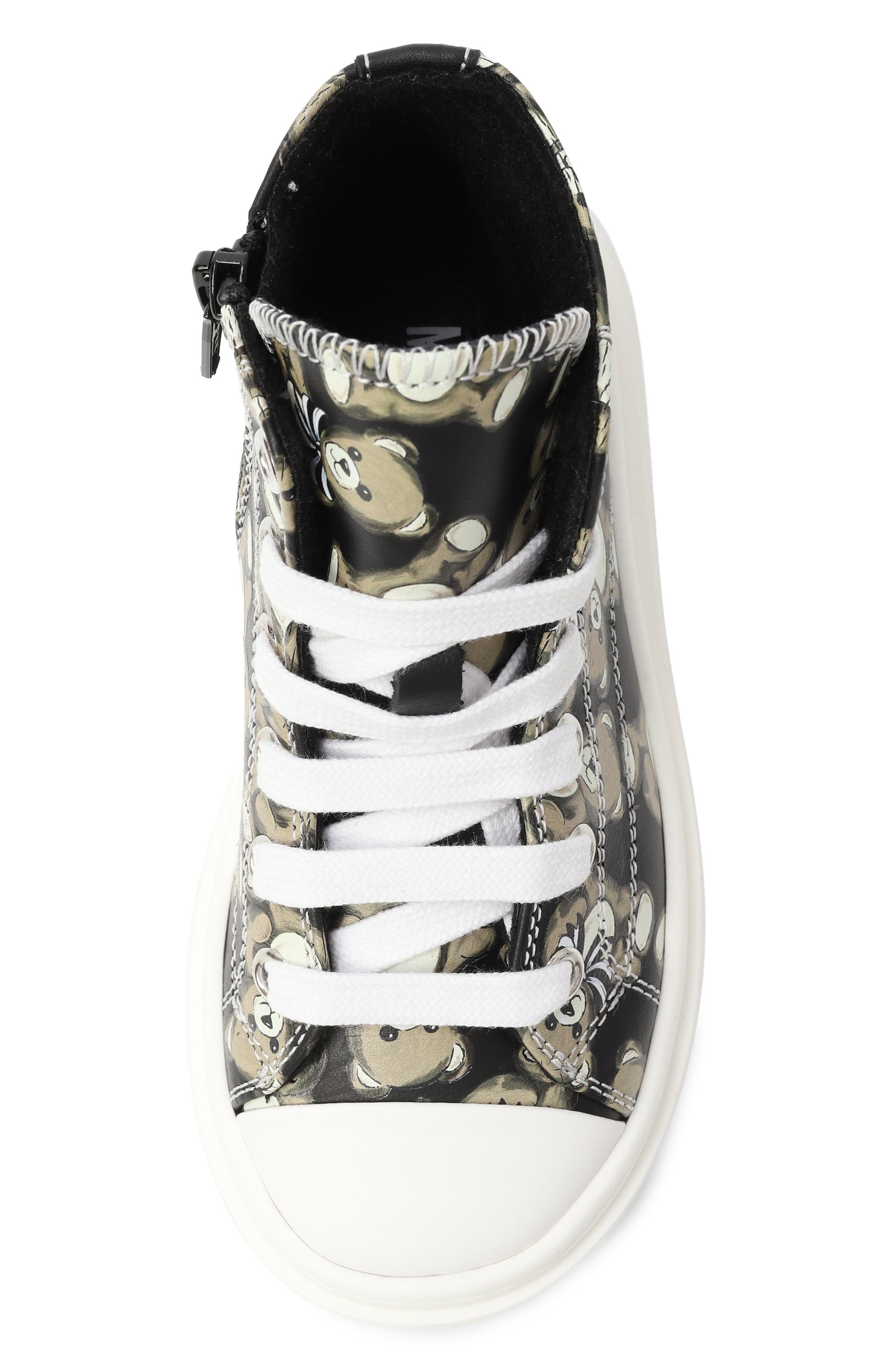 Кожаные кеды MOSCHINO, арт. 81927/VAR4/24-27, фото 4