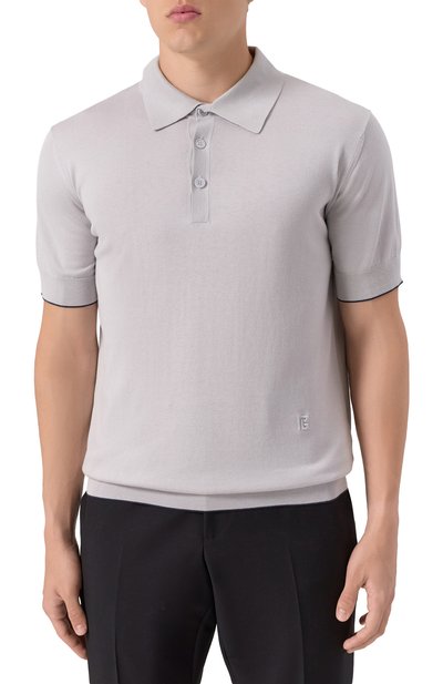 Поло из шелка и хлопка BALMAIN, арт. FH1GB020/KI73, фото 3