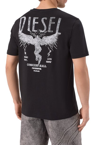 Хлопковая футболка DIESEL, арт. A18640/0AIJU, фото 4