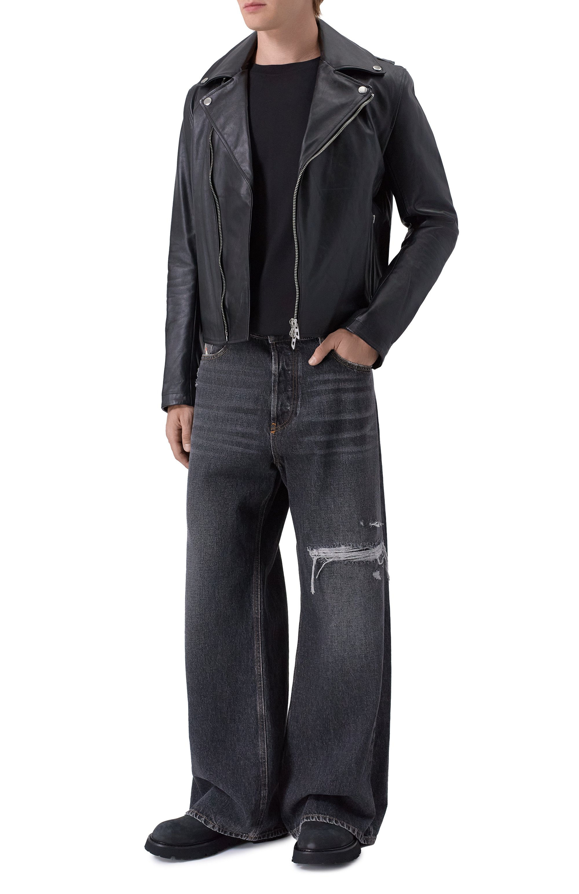 Хлопковый лонгслив DIESEL, арт. A20783/0AIJU, фото 2