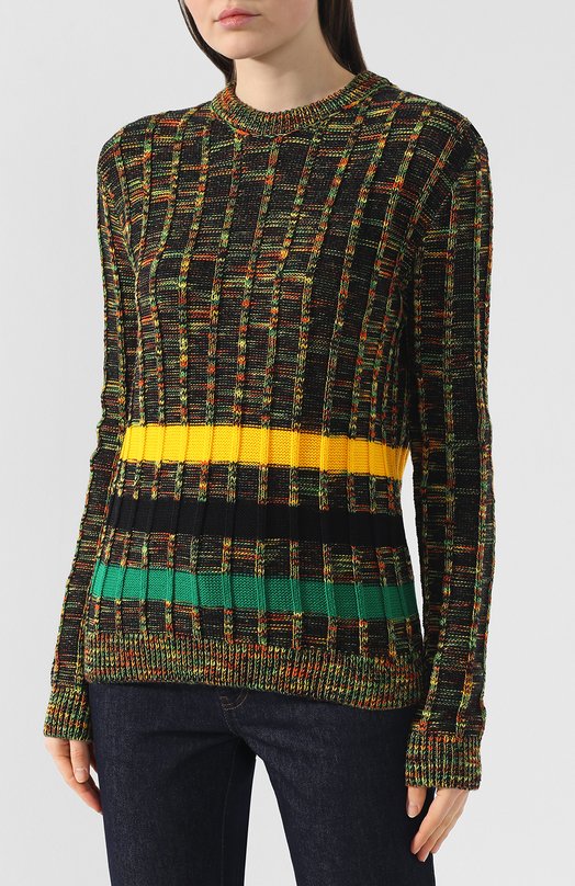 Шерстяной пуловер CALVIN KLEIN 205W39NYC Разноцветный, фото 3