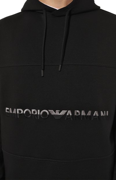 Хлопковое худи EMPORIO ARMANI, арт. 6R1MCM/1JHSZ, фото 5
