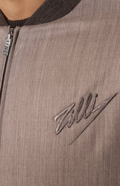 Шерстяной бомбер ZILLI, арт. B0M01BZS66036ZS000001, фото 5