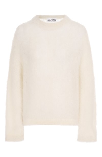Женский свитер из шерсти и шелка BRUNELLO CUCINELLI, арт. MLD346100