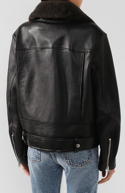 Дубленка с косой молнией ACNE STUDIOS, арт. A70012, фото 4