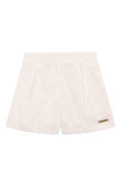 Детские шорты MOSCHINO молочного цвета, арт. HDQ01K/LZB15/4-8 | Фото 1 (Материал подклада: Хлопок; Нос: Не проставлено; Материал внешний: Синтетический материал, Вискоза; Случай: Повседневный; Тематический товар: Teddy Bear; Ростовка одежда: 4 года | 104 см, 5 лет | 110 см, 6 лет | 116 см, 8 лет | 128 см)