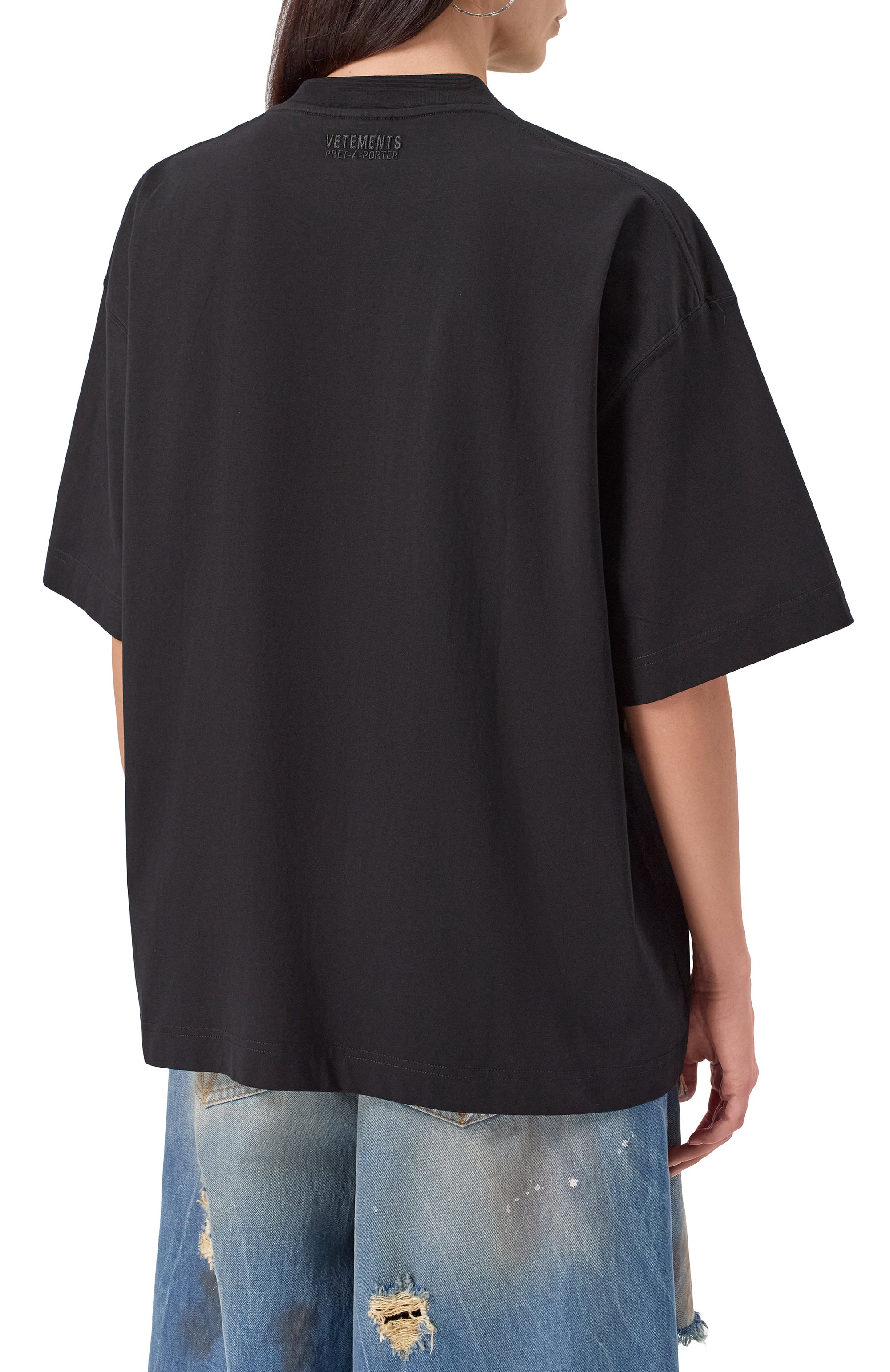 Хлопковая футболка VETEMENTS, арт. UH76TR600B/1000 LIGHT JERSEY, фото 7