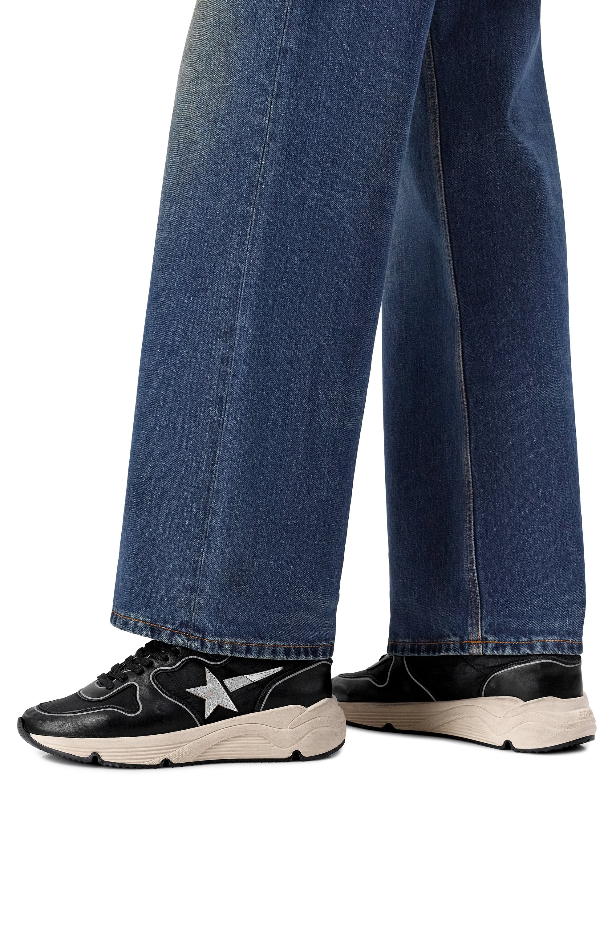 Комбинированные кроссовки running sole GOLDEN GOOSE DELUXE BRAND, арт. GWF00126.F006855, фото 2