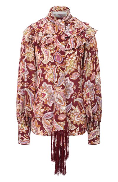 Женская шелковая блузка ZIMMERMANN, арт. 8951TCHA