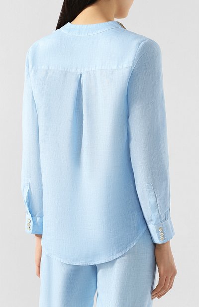 Льняная блузка 120% LINO, арт. R0W1357/B317/S02, фото 4
