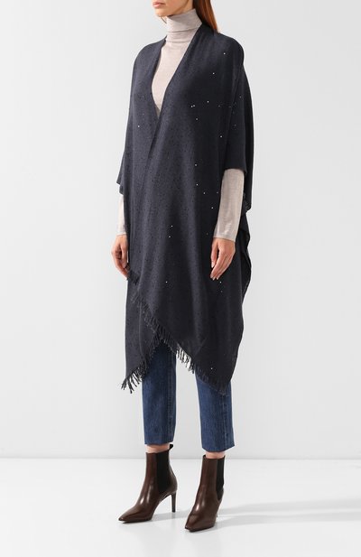 Накидка из кашемира и шелка BRUNELLO CUCINELLI, арт. MSCDVSP18P, фото 3