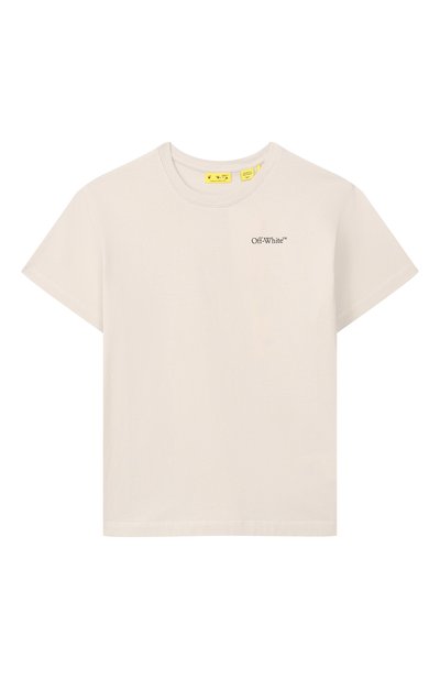 Хлопковая футболка OFF-WHITE, арт. 0BAA002S26JER00B