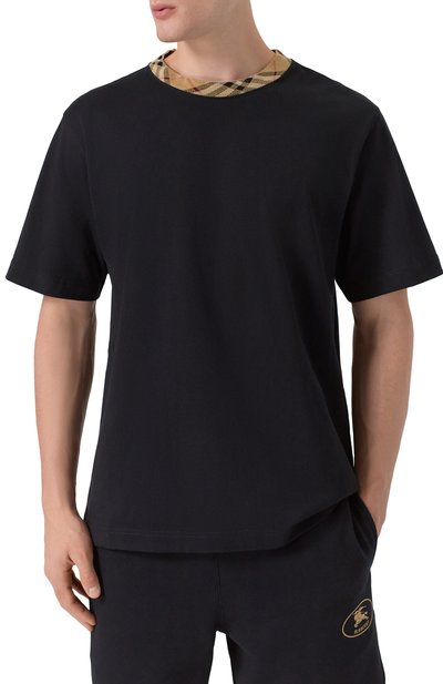 Хлопковая футболка BURBERRY, арт. 8110101, фото 3