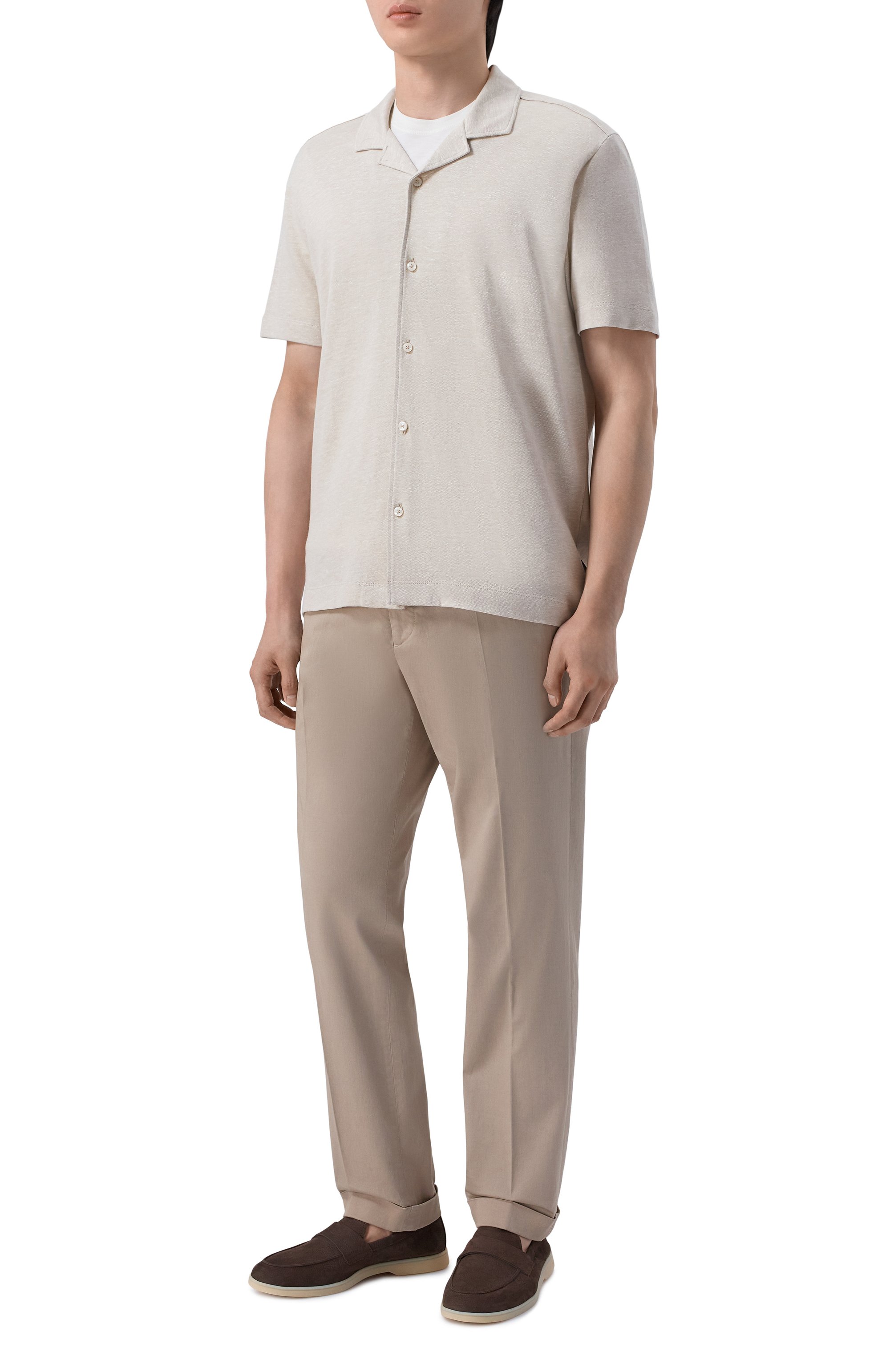 Рубашка изо льна и хлопка BOSS, арт. 50559165, фото 2