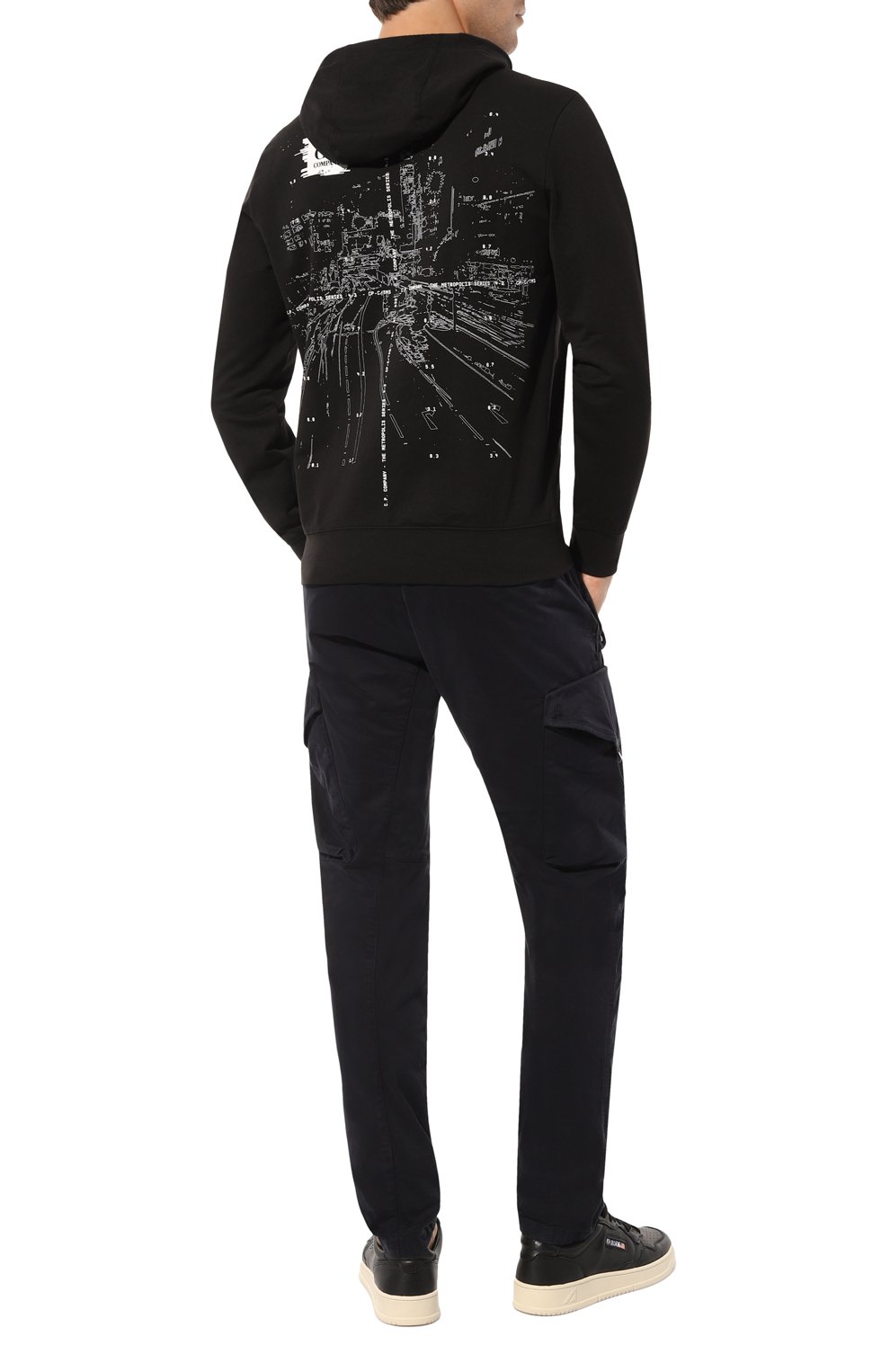 Хлопковое худи C.P. COMPANY черного цвета по цене 26350 руб., арт. 15CLSS051A006452W, фото 2 Хлопковое худи C.P. COMPANY, арт. 15CLSS051A006452W, фото 2
