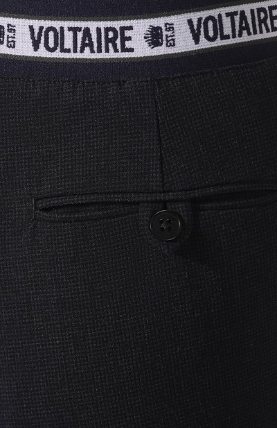 Брюки ZADIG AND VOLTAIRE темно-серого цвета по цене 23250 руб., арт. SJCS0108F, фото 5 Брюки ZADIG AND VOLTAIRE, арт. SJCS0108F, фото 5