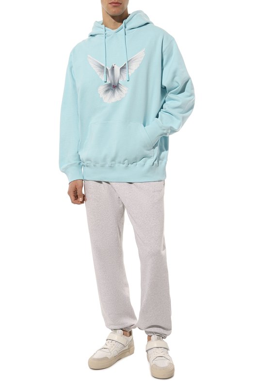 Хлопковое худи 3.Paradis Голубой, фото 2