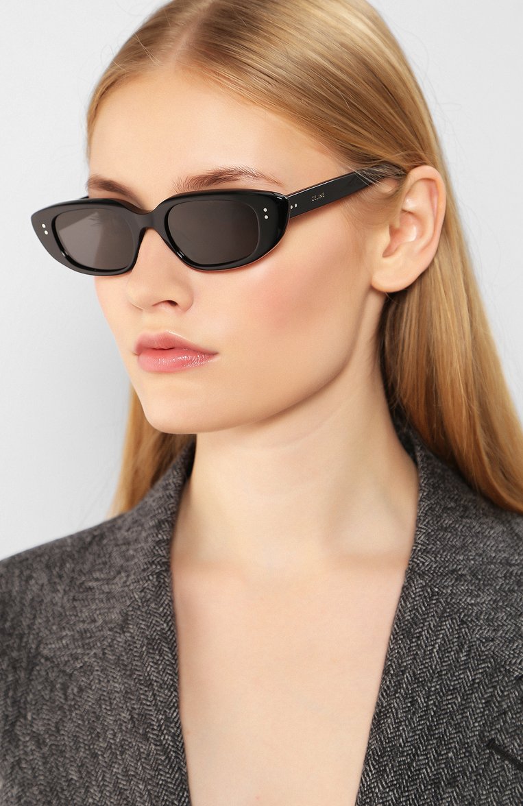 Женские солнцезащитные очки CELINE EYEWEAR черного цвета, арт. CL40095U 01A | Фото 2 (Статус проверки: Проверена категория; Тип очков: С/з; Региональные ограничения белый список (Axapta Mercury): RU, Не проставлено; Материал: Пластик; Нос: Не проставлено)