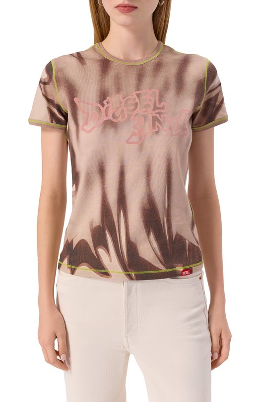 Хлопковая футболка Diesel A21771/0EPCP Разноцветный  A21771/0EPCP Фото 3