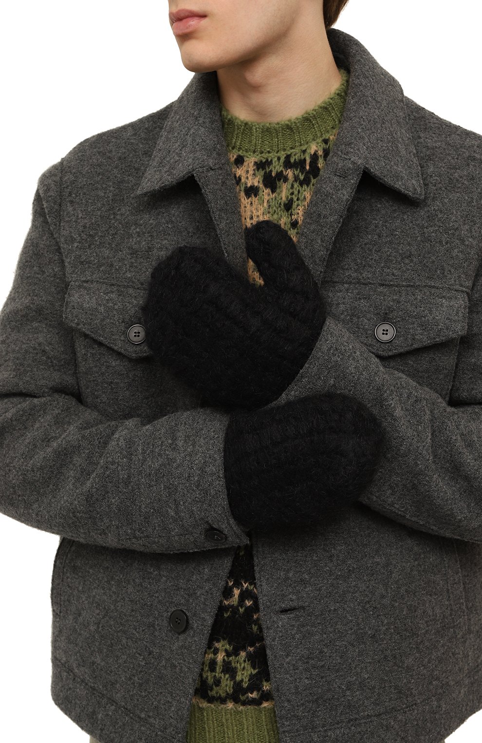 Шерстяные варежки JIL SANDER, арт. J47ZZ0120/J14731, фото 2