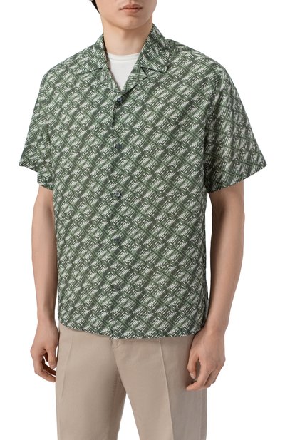 Рубашка изо льна и хлопка ZILLI, арт. ZSSH8BM090026196F, фото 3