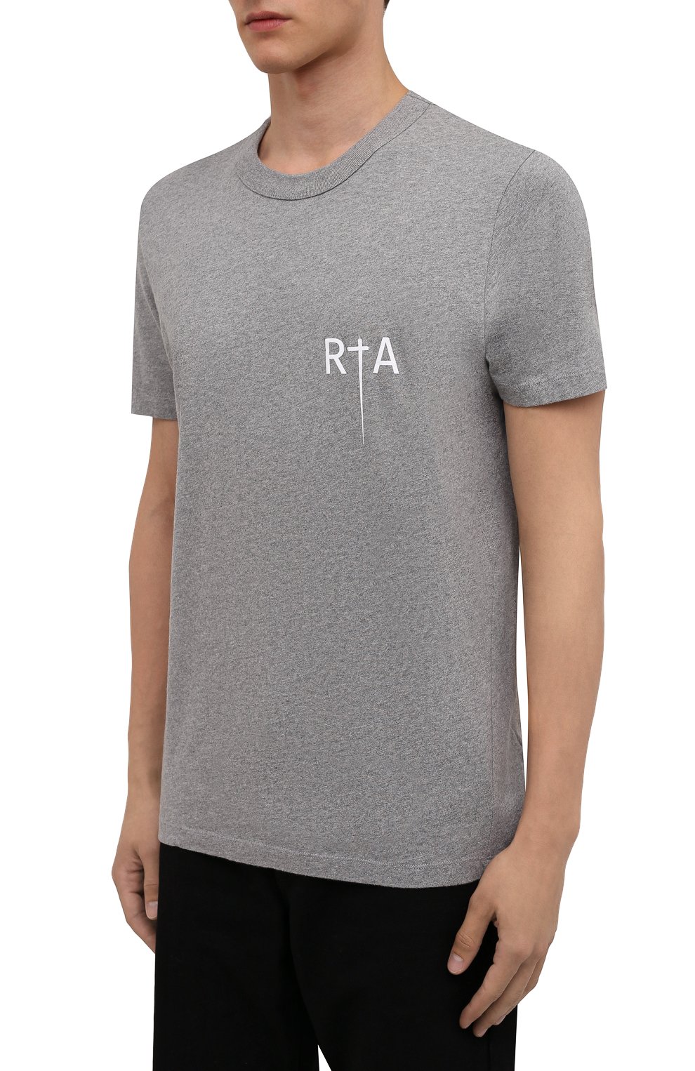 Хлопковая футболка RTA, арт. MF21-A455-7166GRYGR, фото 3