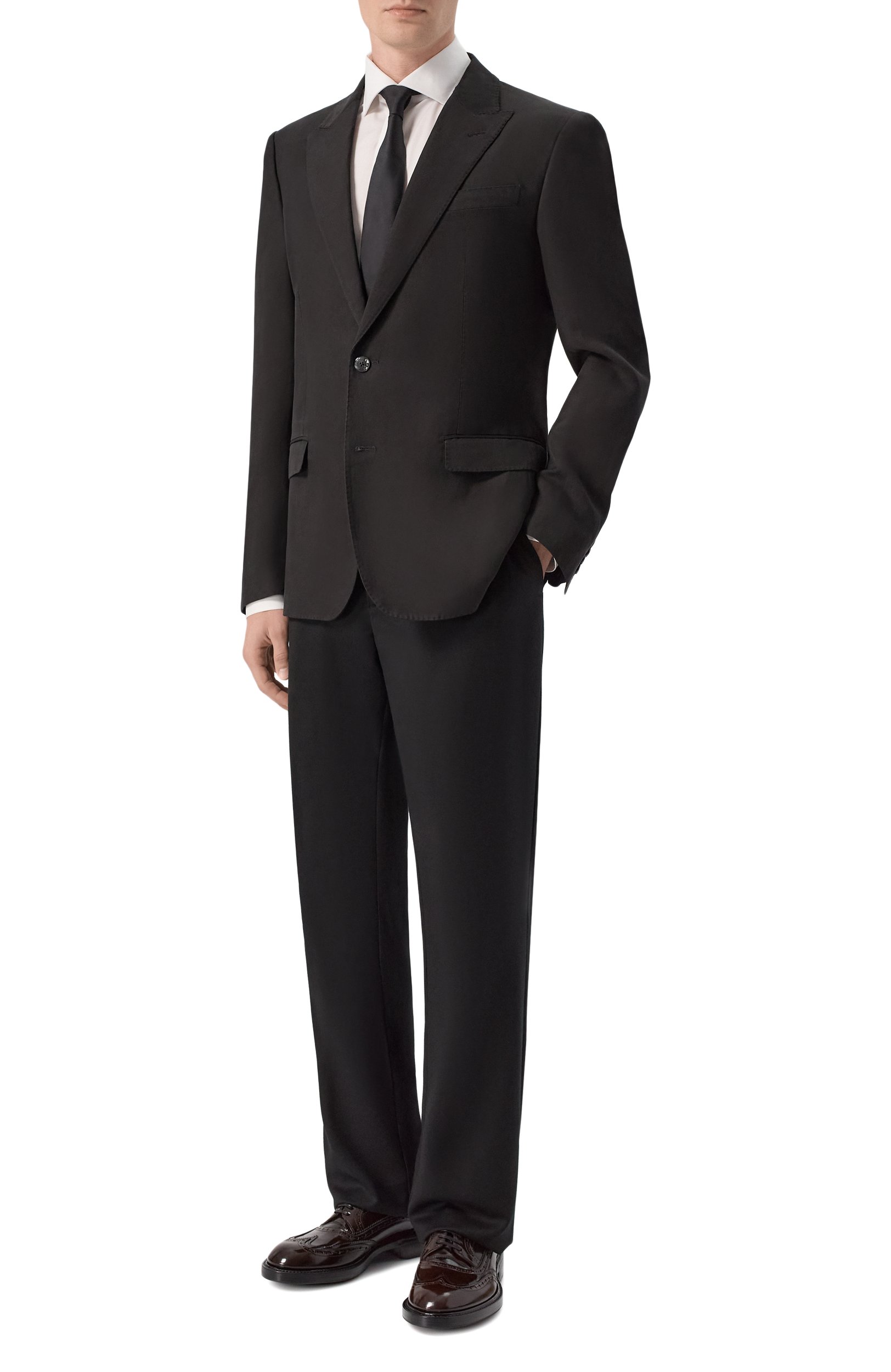 Однобортный пиджак DOLCE & GABBANA черного цвета по цене 343500 руб., арт. G2TL2T/FUTDV, фото 2 Однобортный пиджак DOLCE & GABBANA, арт. G2TL2T/FUTDV, фото 2